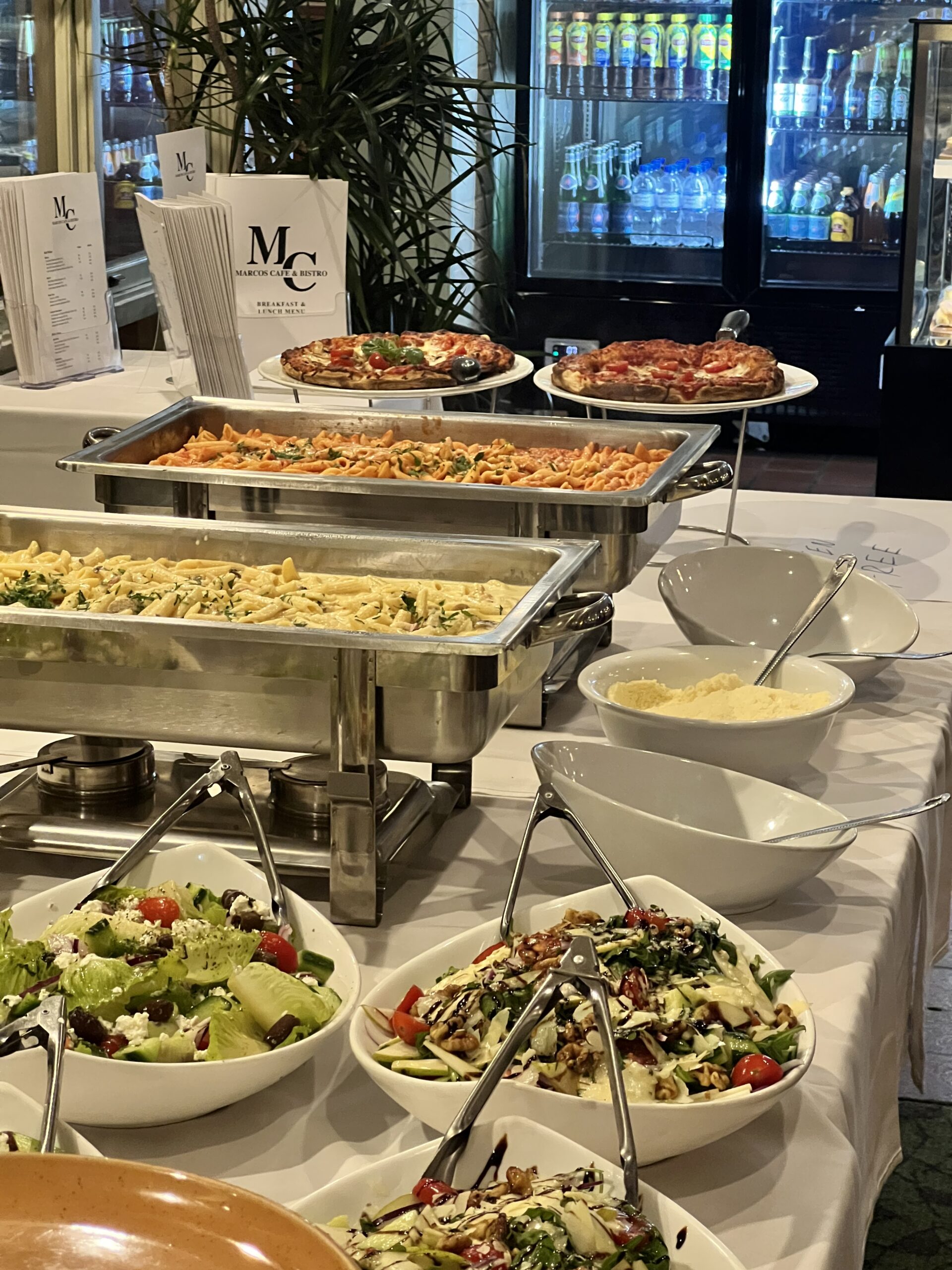 Breakfast and lunch at Marcos